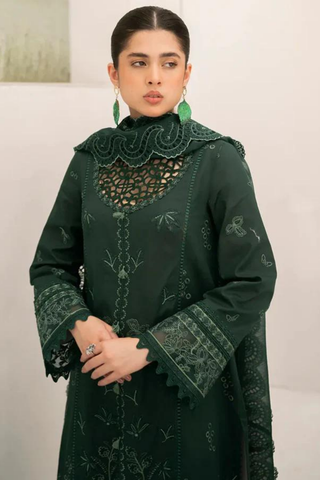 QalamKar Dhanak 3PC Embroidered AZ - 0119