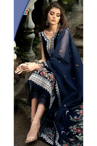 Sobia Nazir Dhanak 3PC Embroidered AZ - 0132