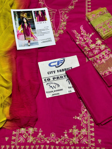 OMAL BY SO KOMAL Lawn 3PC Embroidered