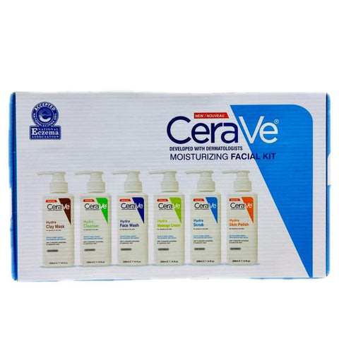 CeraVe Moisturizing Facial Kit – 6-Step Hydrating Skincare Set