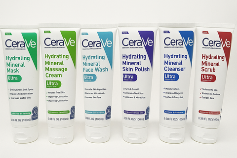 CeraVe Hydrating Mineral Facial Kit Pack of 6
