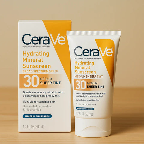 CeraVe 4-in-1 Skincare Kit: Cream, Sunblock, Cleanser & Serum Your Complete Skincare Solution